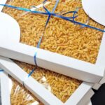 Короб Парус под пирог с окном и гофродном белая 30х40х5см
