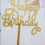 Топпер акриловый «Happy Birthday» Китай