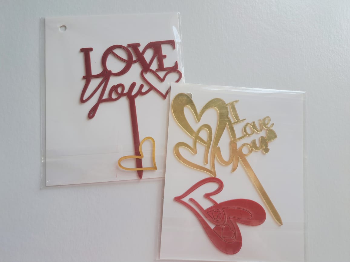 Топперы "Love you"